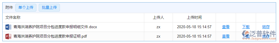 分包進度款申報附件