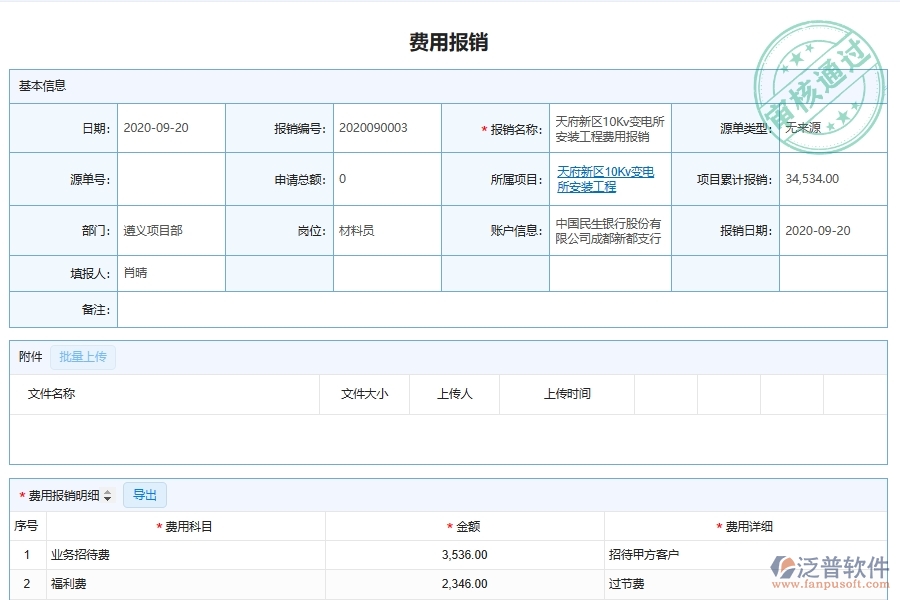 設(shè)備安裝工程建設(shè)公司費用報銷管理的解決方案
