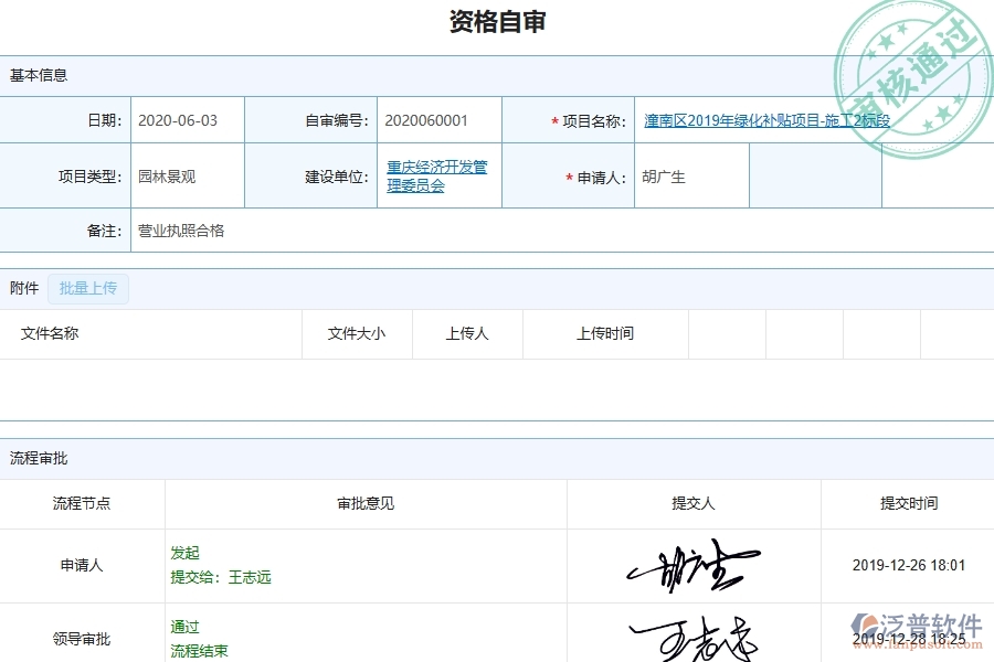 三、泛普軟件-園林工程企業(yè)資格自審的技術(shù)優(yōu)勢