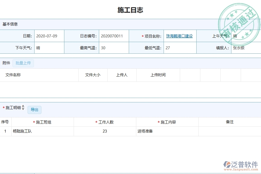 三、泛普軟件-弱電工程管理系統(tǒng)在施工日志中的注意事項(xiàng)