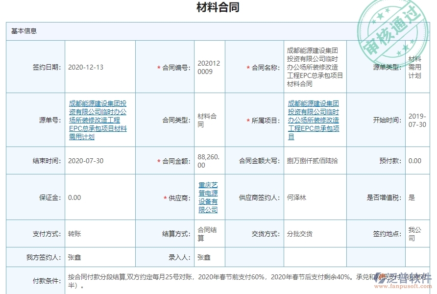一、沒有上泛普軟件-機電工程企業(yè)系統(tǒng)前，企業(yè)在材料合同報表管理時候會遇的問題