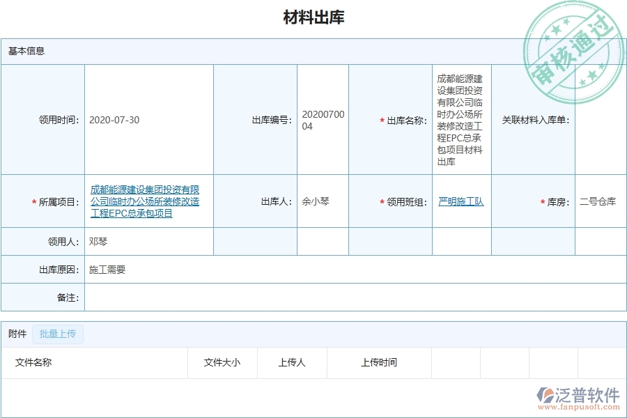三、泛普軟件-機(jī)電工程企業(yè)管理系統(tǒng)中材料出庫(kù)的優(yōu)點(diǎn)與缺點(diǎn)