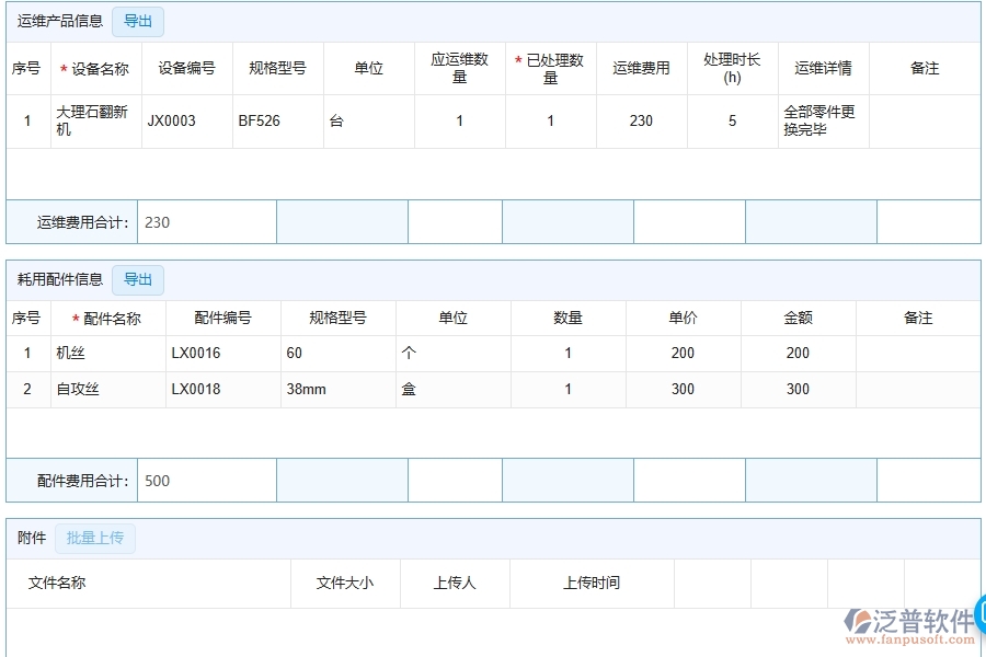 四、泛普軟件-園林工程企業(yè)售后處理單列表的重要性