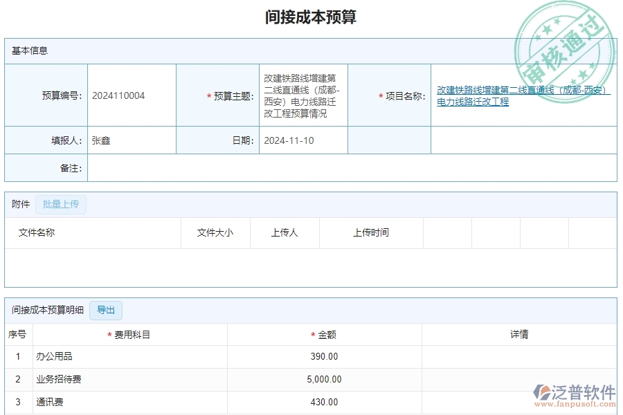 三、泛普軟件-公路工程系統(tǒng)中間接成本預(yù)算管理的注意事項(xiàng)