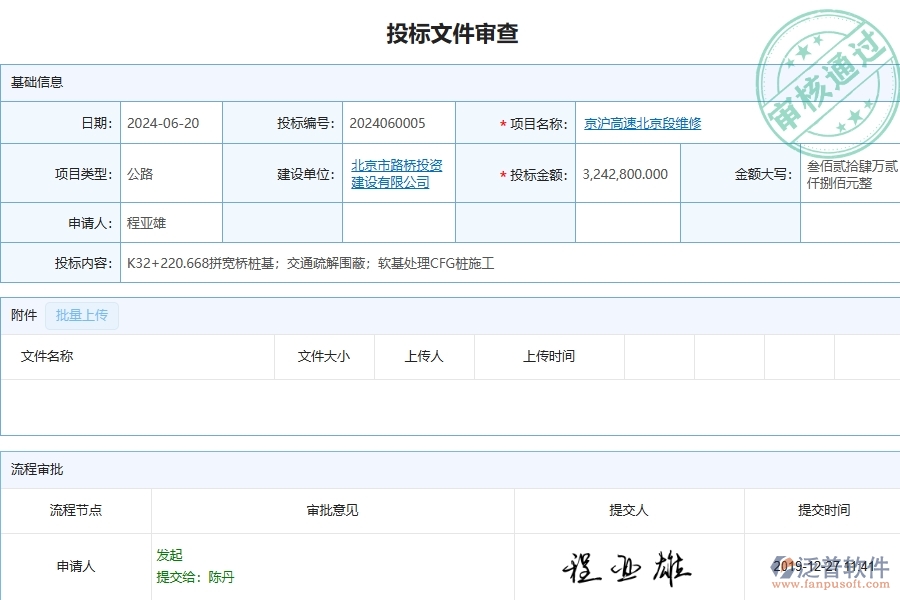 四、泛普軟件-公路工程企業(yè)投標(biāo)文件審查列表的框架設(shè)計(jì)思路