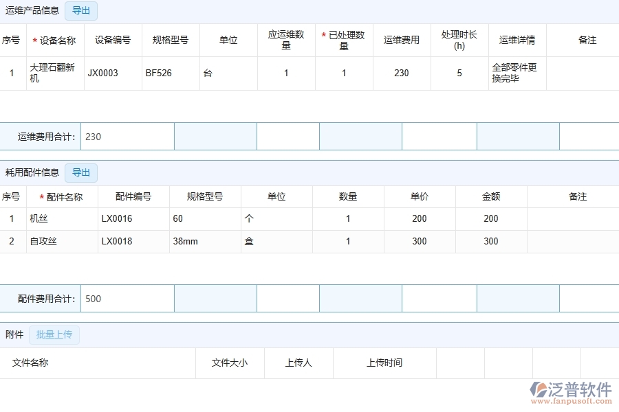 三、泛普軟件-幕墻工程企業(yè)管理系統(tǒng)中售后處理單的核心功能
