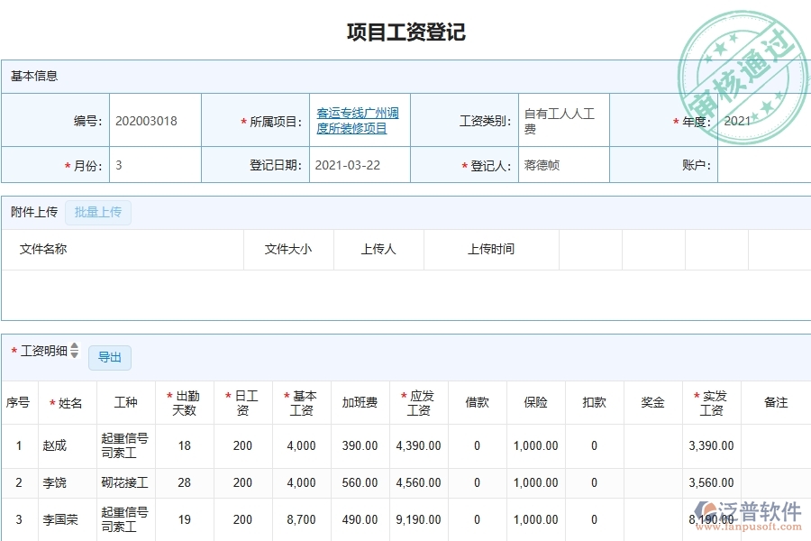 幕墻工程勞務(wù)人員工資明細表系統(tǒng)能為企業(yè)帶來什么價值