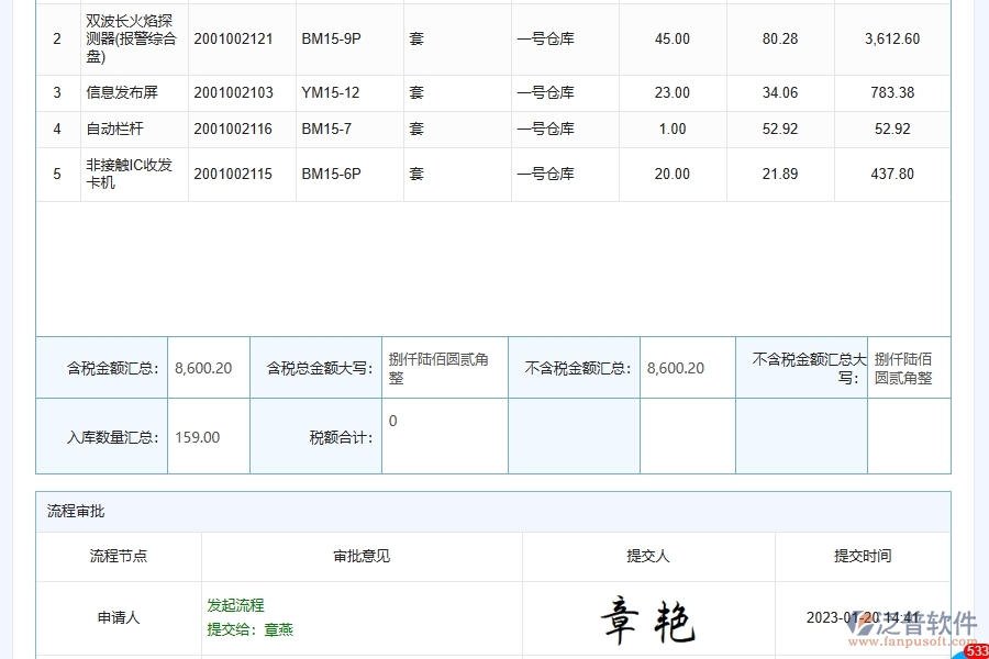 泛普軟件-路橋工程管理系統在倉庫材料入庫管理中的應用場景
