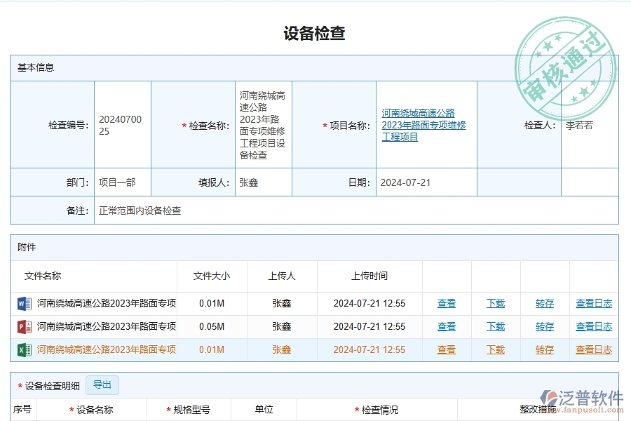 設備檢查列表為路橋工程企業(yè)提供了哪些方面的應用價值
