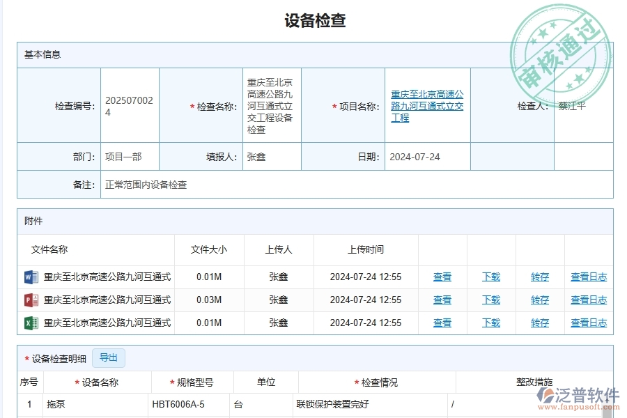 施工設(shè)備巡視檢查及查詢(xún)管理系統(tǒng)在路橋工程企業(yè)中發(fā)揮的重要性有哪些