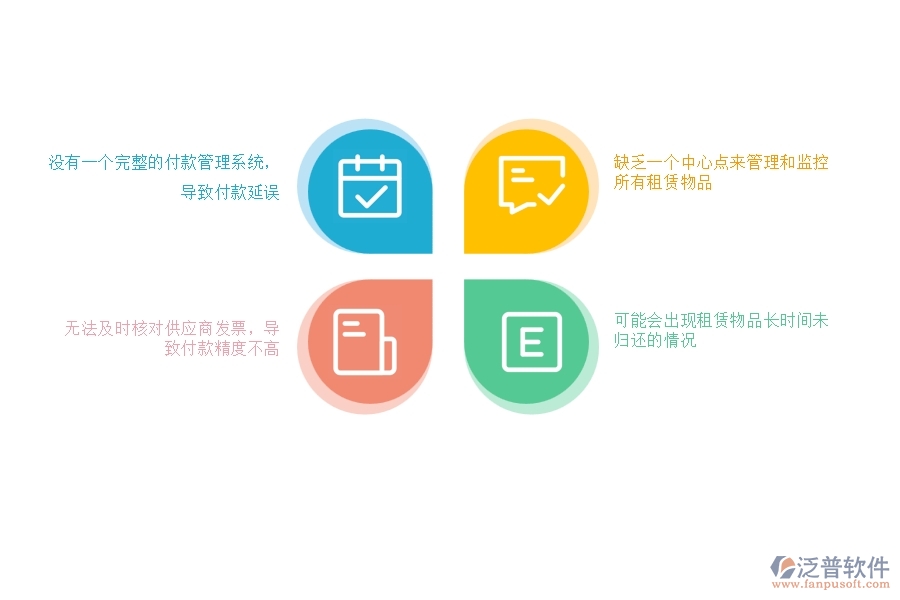 一、沒(méi)有使用泛普軟件-園林工程系統(tǒng)前，企業(yè)在租賃付款管理時(shí)遇到的問(wèn)題