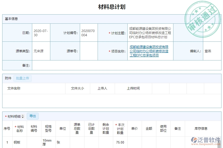 泛普軟件-機(jī)電工程企業(yè)管理系統(tǒng)的材料計劃為工程企業(yè)帶來八大管理革新