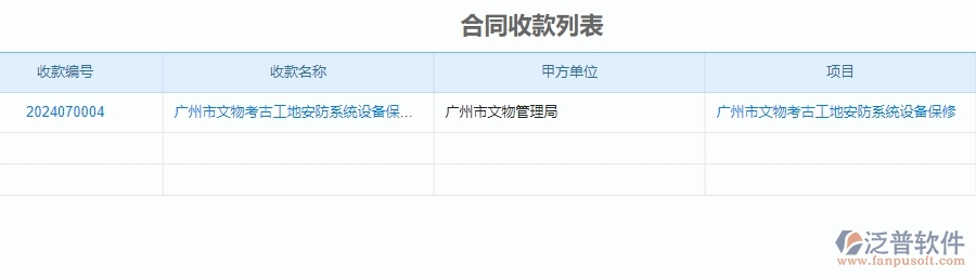 二、泛普軟件-安防工程項(xiàng)目管理系統(tǒng)在收款管理中的作用