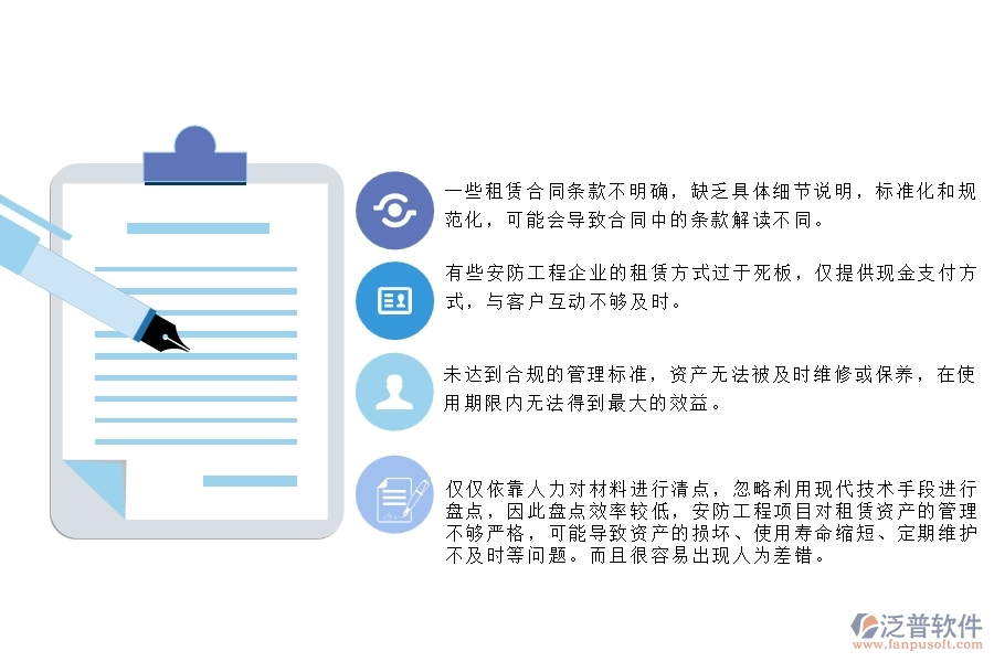 一、在安防工程企業(yè)管理中租賃合同方面存在的問題
