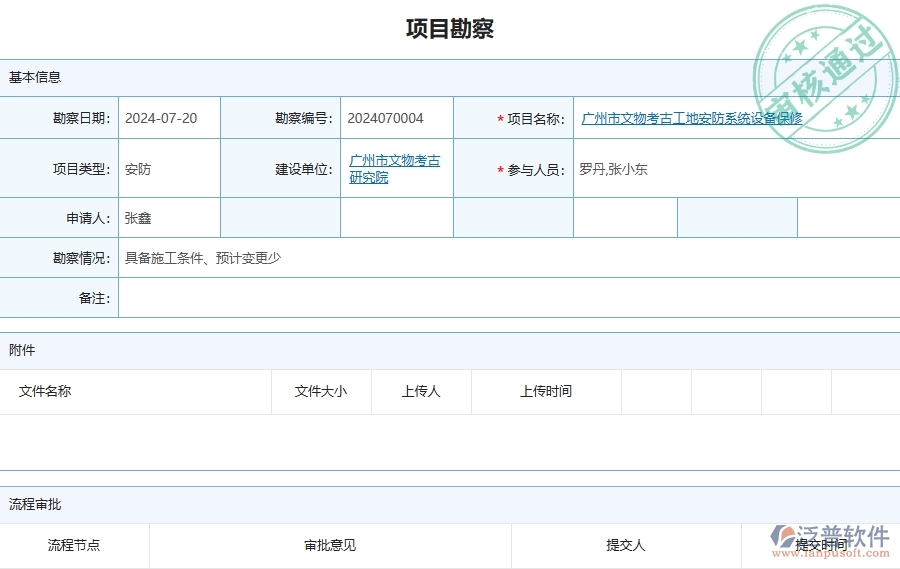 三、泛普軟件-安防工程企業(yè)管理系統(tǒng)中項(xiàng)目勘察列表優(yōu)點(diǎn)與缺點(diǎn)
