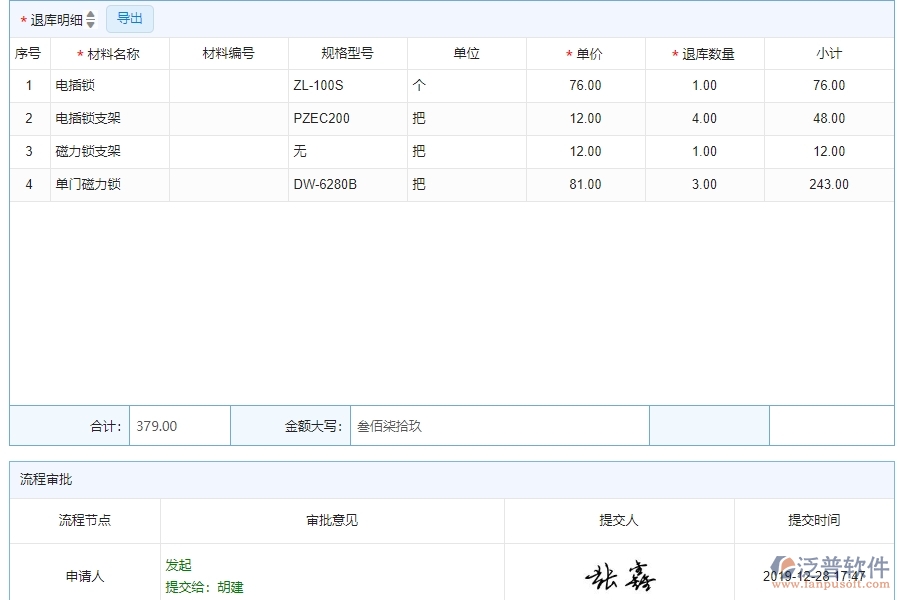 四、泛普軟件-安防工程系統(tǒng)中材料退庫(kù)明細(xì)查詢管理的競(jìng)爭(zhēng)優(yōu)勢(shì)