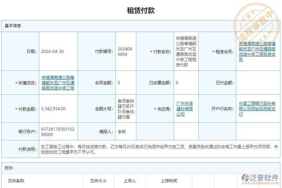 三、泛普軟件-公路工程租賃付款管理系統(tǒng)為企業(yè)帶來的好處