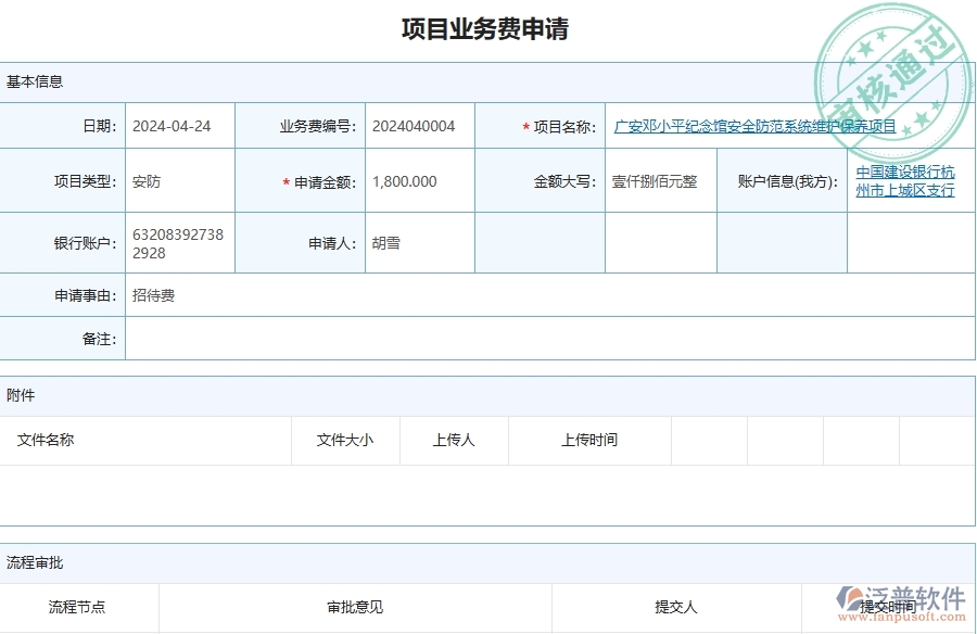 三、安防工程企業(yè)使用了泛普軟件-工程項(xiàng)目業(yè)務(wù)費(fèi)申請軟件的好處是什么