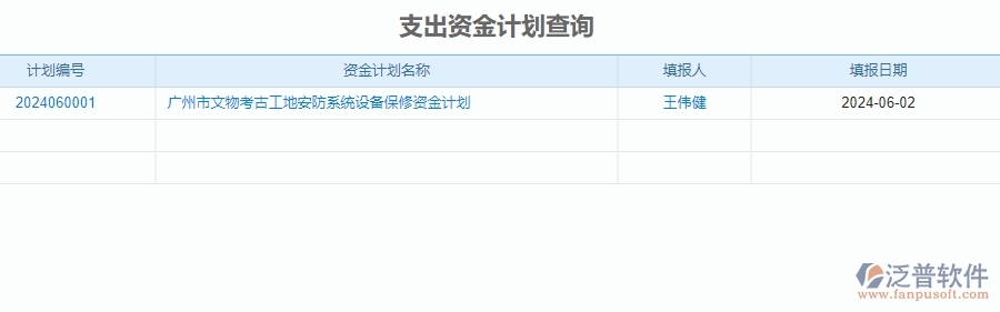 二、泛普軟件-安防工程企業(yè)管理系統(tǒng)中資金計(jì)劃的解決辦法