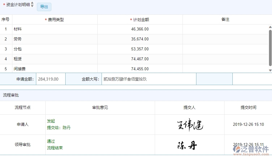 三、泛普軟件-安防工程管理系統(tǒng)中資金報(bào)表的注意事項(xiàng)
