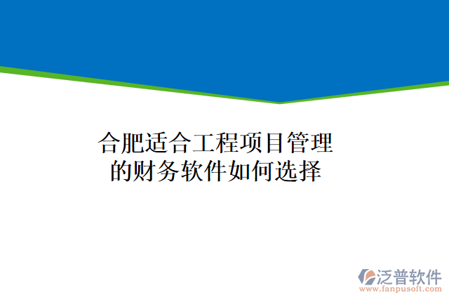 合肥適合工程項目管理的財務(wù)軟件如何選擇