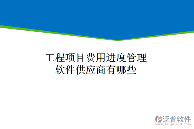 工程項目費用進度管理軟件供應商有哪些