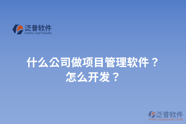 什么公司做項(xiàng)目管理軟件？怎么開發(fā)？