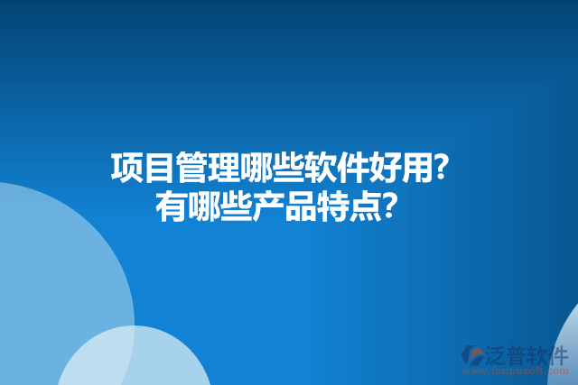 項目管理哪些軟件好用?  有哪些產(chǎn)品特點？
