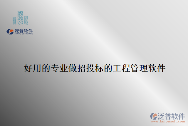 好用的專(zhuān)業(yè)做招投標(biāo)的工程管理軟件