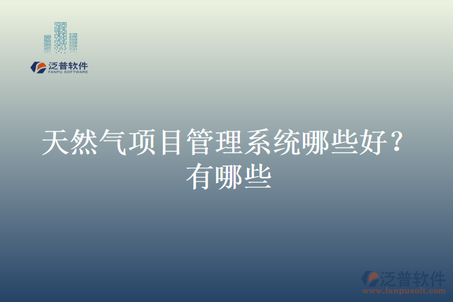天然氣項目管理系統(tǒng)哪些好？有哪些