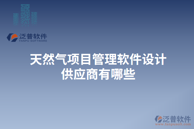 天然氣項目管理軟件設(shè)計供應(yīng)商有哪些