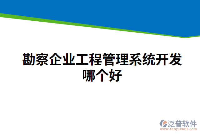 勘察企業(yè)工程管理系統(tǒng)開發(fā)哪個(gè)好