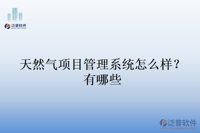 天然氣項(xiàng)目管理系統(tǒng)怎么樣？有哪些