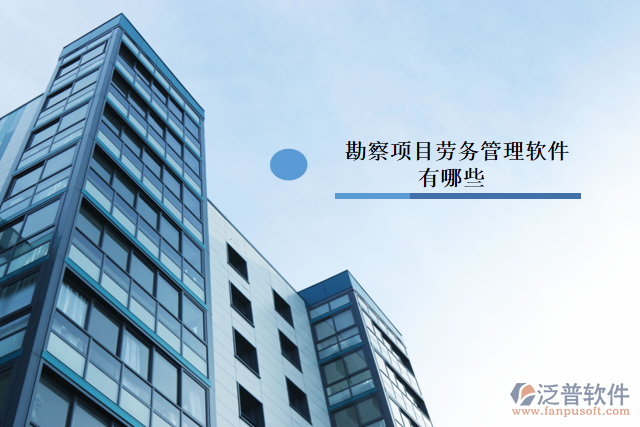 勘察項目勞務管理軟件有哪些