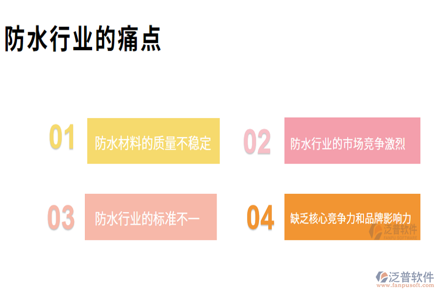 防水行業(yè)現(xiàn)狀及痛點(diǎn)、競爭情況