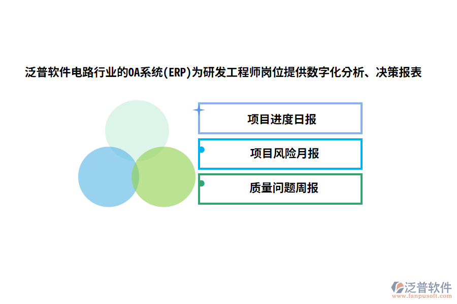 泛普軟件電路行業(yè)的OA系統(tǒng)(ERP)為研發(fā)工程師崗位提供數(shù)字化分析、決策報(bào)表