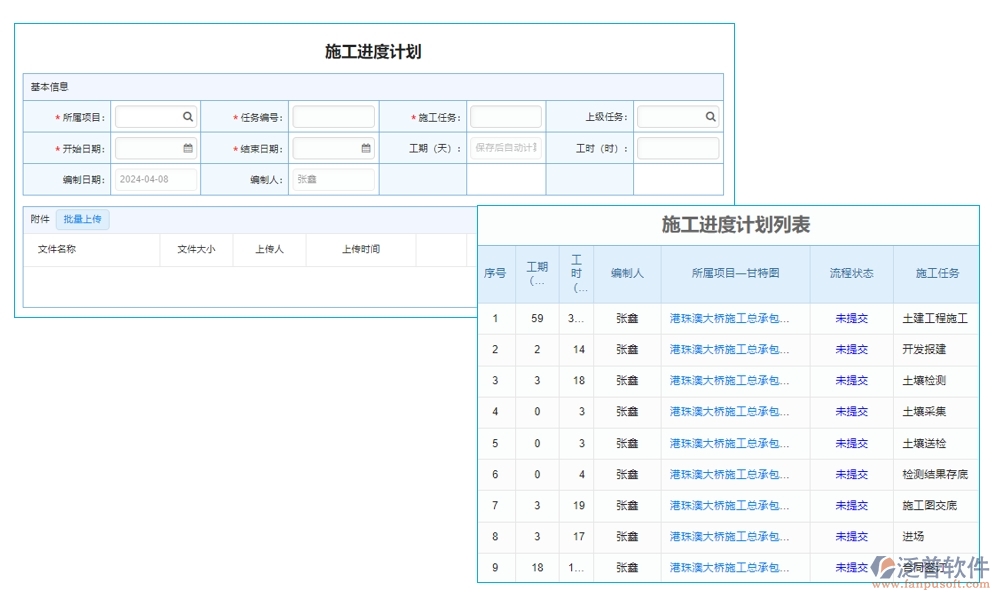 泛普工程項(xiàng)目數(shù)字化管理系統(tǒng)：全面掌控項(xiàng)目管理、進(jìn)度、質(zhì)量與成本