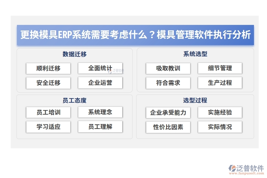 更換模具ERP系統(tǒng)需要考慮什么？模具管理軟件執(zhí)行分析
