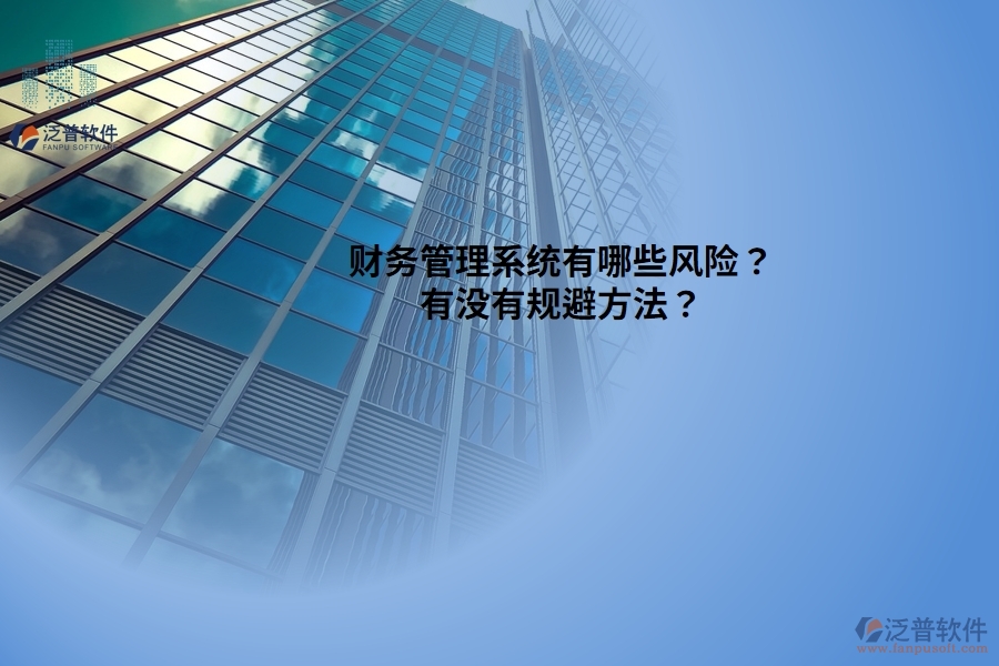 財務(wù)管理系統(tǒng)有哪些風(fēng)險？ 有沒有規(guī)避方法？