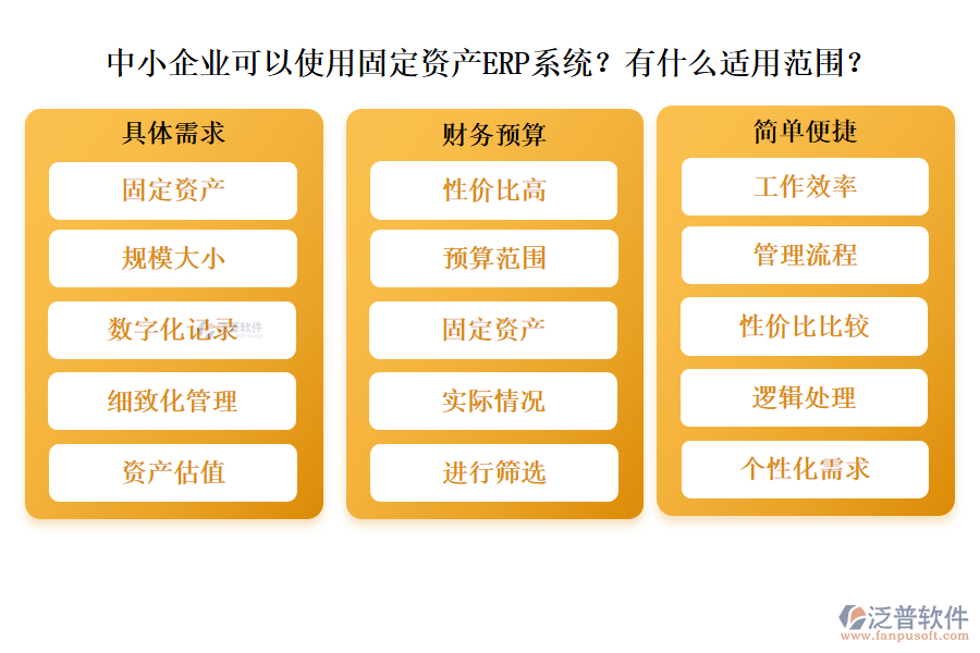 中小企業(yè)可以使用固定資產(chǎn)ERP系統(tǒng)？有什么適用范圍？