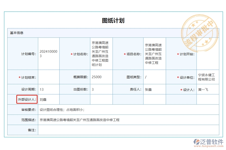 揭秘施工企業(yè)工程<a href=http://digitaldepost.com/xm/ target=_blank class=infotextkey>項(xiàng)目管理軟件</a>圖紙計(jì)劃中外部設(shè)計(jì)人字段的編制之道