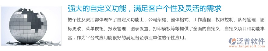 強大的自定義功能，滿足客戶個性及靈活的需求