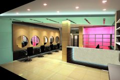 潮流個性的理發(fā)店裝修效果圖大全